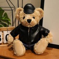 28cm Removable Jacket Sitting Teddy Bear Doll Plush Toy Stuffed Colorful Sport Cartoon Animal Mascot Souvenir Man Gift 28cm brown