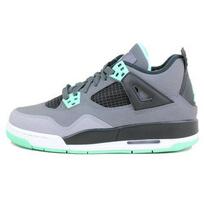 Jordan 4 Retro Green Glow GS 408452-033 40 gray