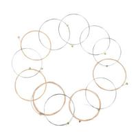 12Pcs Folk Guitar String Acoustic Guitar Strings for 12 String Classical Guitars Accessories Powerful and Durable 1 white