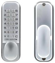 Mechaninė kodinė spyna CODELOCKS CL155, priekinė plokštelė 141 x 41 mm, chromo sp.