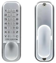 Mechaninė kodinė spyna CODELOCKS CL155, priekinė plokštelė 141 x 41 mm, poliruoto žalvario sp.