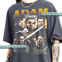 Adam Jensen Deus Ex Vintage T-Shirt, Gift For Woman and Man Unisex T-Shirt FD S gray