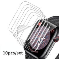 10 vnt. ekrano apsauginė plėvelė Skaidri pilna apsauginė plėvelė skirta iWatch 3 2 1 38MM 42MM Negrūdintas stiklas Apple Watch 8 6 SE 5 4 40MM 44MM Series456 SE 44MM gray