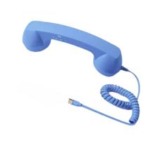 Tipas- Retro telefono stacionaraus telefono ragelis, Telefono ragelis mobiliajam telefonui, Vintažinis prijungiamas rankinis 1m One Size mėlyna