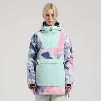 Outdoor Ski Jacket for Women and Men Snowboard Coat Waterproof Pullover Snow Jackets with Hood Unisex Windproof Warm Insulation Skiing Jackets Outwear M gray