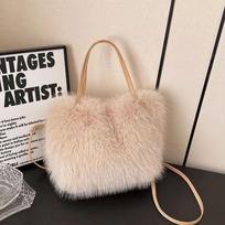 Pasakų Rankinė Su Perlo Grandinėle Pliušinis Mažas Kvadratinis Krepšys Moterims Madingas Elegantiškas Peties Crossbody Krepšys Rudens Žiemos Universalūs Tote Krepšiai beige