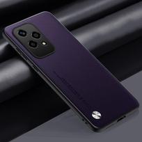 Prabangus PU odinis dėklas Honor 200 Lite 5G 200Lite galiniam dangteliui silikoninė apsauga telefono dėklas Honor 200 Pro Honor200 Lite For Honor 200 Pro violetinė