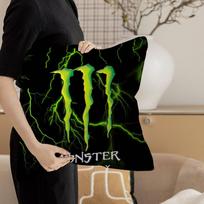 M-Monsters Logotipas Energija Biuro Pagalvės Užvalkalas Automobilio Pagalvės Užvalkalas 45X45Cm Juosmens Pagalvės Užvalkalas Sofos Pagalvės Užvalkalas Peach skin 60*60(CM)-1Pcs