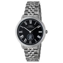 Waterbury Laikrodis Kvarcinis 50m Atsparus Vandeniui Mineralinis Stiklas Juodas Ciferblatas TW2Y23300 [TIMEX] Vyriškas [Autentiškas] juoda