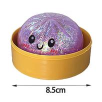Blind Box Colorful Simulated Dumpling Squishy Relaxing Relieve Anxiety Antistress Enhance Happiness Rebound Squeeze Reliever Toy gray