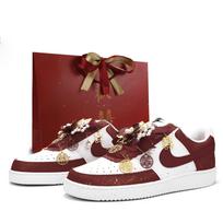 Nike Court Vision Long Lasting And Enduring Slip Resistant Cushioning Low top Skateboard Shoes Men's Burgundy DH2987-101(Team900-) 43 brown