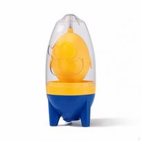 Egg Shaker with Pull Cord ChamberContained Manual Blender Compact for Home Cooks, Breakfast Prep mėlyna