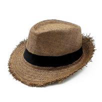 Unisex Sun Protection Sun Hat Cowboy Wide Brim Straw Hat Straw Beach Caps Mens kava