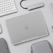 Matte Transparent Laptop Case MacBook Air 13 Neo A3404 TPUPC Dual-Layer Protective Shell 13 Neo A3404 gray