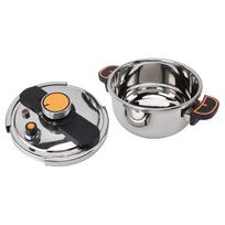 Pressure Cooker Professional Efficient Fast Even Heating Prevents Stick Large Capacity 304 Stainless Steel Canning Pot L gray