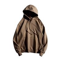 Autumn And Winter 380G Terry Pure Cotton Sweater Men'S And Women'S Solid Color Custom Sweater Street Tide Shoulder Loose Hoodie M gilios kavos spalvos