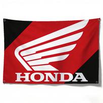 Motociklas HONDA Dekoratyvinė vėliava Aukštos kokybės poliesteris Atsparus blukimui Skalbiamas mašinoje Vidaus ir lauko kabinamas baneris (as the picture,50x70cm) red