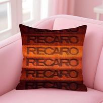 Brand R-RecaroS Cushion Cover Comfortable Reversible Pillow Cover Ideal for Car Sofa Bedroom & Beyond 12x12Inch brown