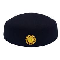Formalus Baretas Stiuardesės Skrybėlaitė Uniforminė Kepuraitė Oro Palydovų Kepuraitės Veltinio Juoda Raudona Žygio Būrio Skrybėlaitė Teminis Vakarėlis black