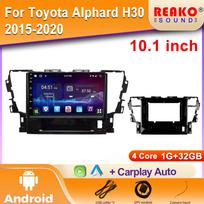 10 colių Android skirtas Toyota Alphard H30 2015-2020 automobilio radijas GPS multimedijos vaizdo grotuvas Stereo navigacija Carplay IPS 2DIN DVD 4 core 1GB+32GB carplay orange