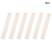 Acoustic/Classical Guitar Maopei Bridge Blank Semi-Finished Piece 80×3×10 Mm for Martin 6PCS Blank Bridge white