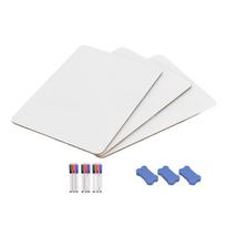 1/3/6 Pcs Double Sided Whiteboard Message Board Small White Boards Writing Board Easy to Use for Office School white
