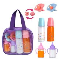 Baby Disappearing Doll Feeding Set Wear For Reborn Baby Doll, Multiple Baby Doll Accessories, Children Best Birthday Gift. blue