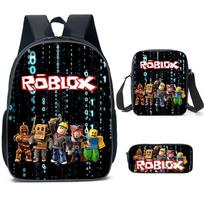Erdvus 20-35l Nailoninis Roblox Kuprinė Kvėpuojanti Animacinio Dizaino Krepšys Studentams Kelionėms Style F black
