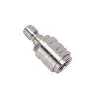 Stainless Steel Quick-Connect High-Pressure Water Gun Adapter, Locking Female 1/4 gray