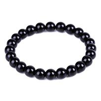 Black Obsidian Natural Stone Bracelet Fat Relief Promote Blood Circulation Anti Anxiety Weight Loss Bracelets Women Men Jewelry