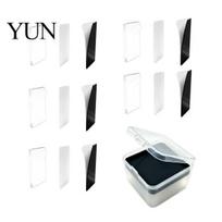 Transparent Acrylic Fridge Magnets 5/6/8/10/15/20/24 Sets DIY Magnet Kit, Square Refrigerator Photo Holder with Adhesive Backing, Clear Picture Making 5pcs white