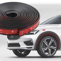 Universalūs purvasargių praplatinimai Automobilio ratų arkų sparnų prailgintojas 30mm arkos antakių purvasaugio lūpų kėbulo komplekto apsauginis dangtelis purvo apsauga 3meters black