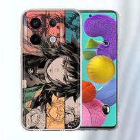 Case for Xiaomi Redmi Note 14 Pro Plus 12S 13C A4 Note 13 11S 10S 14C 11 12 9 10 Soft Phone Cover D-Demon S-Slayer Anime Redmi Note 11S purple