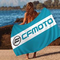 C-Cfmoto Microfiber Printed Beach Towel Mountain Climbing Yoga Beach Swimming Running Absorbent Soft Towel Cotton 30x30cm blue