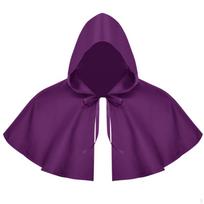Su gobtuvu, smailiu apsiaustu, visoms lytims, Cosplay, Helovino, suaugusiems violetinė