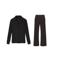 SKIMS Soft Lounge Sleep Set Women Sleepwear Onyx Agate AP-SET-0600-ONX S black