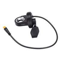 Electric Bike Thumb Throttle with IPX5 Water Proof 3 Pin Connector 108X Speed Control Finger Throttle Accelerator for black