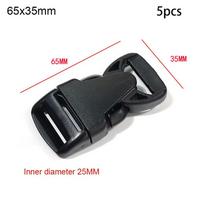 Bag Strap Webbing Paracord Bracelet Lock Side Release Buckles Backpack Belt Parts Curved Buckle 65x35mm