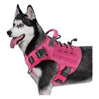 Adjusting Dog Vest Harness Reflective Strips Chest Strap For Even Weight Distribution For Strong Pullers Outdoor Gear S pink