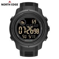 NORTH EDGE New Mars5 Electronic Mens Watch Multi Functional Luxury 5ATM Waterproof Heart Rate Recorder Mens Watches Reloj Hombre juoda