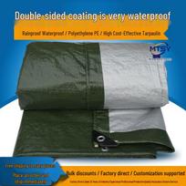 Green-Silver Waterproof PE Tarpaulin: Rain & Sun Protection, Outdoor Ground Mat. 180g/㎡ Custom orange