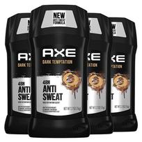 AXE Men's Anti-Sweat Deodorant 48-Hour Odor Prevention Dark Temptation 76.5g 2.7oz 4 pcs white