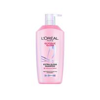 L'Orã©Al Paris Glycolic Gloss Shine Boosting Shampoo, Powered By 3% Glycolic Acid, For Dull Hair, Restores Hair Quality For Gives 3X More Gloss white