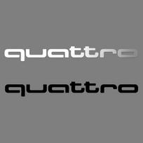 Madingas PVC automobilio lipdukas Kėbulo RS logotipas Durų lango šoninio sparno galinės bagažinės dekoravimo lipdukas Centrinis dangtelis Audi Quattro Sline RS