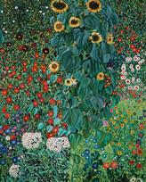 Gustav Klimt Flower Garden Diamond Painting 2022 New Collection Courtyard Landscape Diamond Embroidery Full Cross Stitch Q368 Full Round 20x30CM raudona