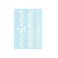 Leg Arm Luminous Henna Tattoo Sticker Wedding Tool White White Henna Tattoo Decals Long Lasting Waterproof Body Art Sticker white