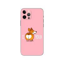 Cartoon Cute Corgi Dog Bling phone case for iphone 5s 2020se 6 6s 7 8 plus x 10 XR XS 11 12 13 mini pro MAX black tpu back cover iphone se 2020