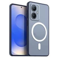 Magnetinis geležies žiedas telefono dėklas, skirtas realme C55, matinės spalvos, minkštas TPU, atsparus smūgiams dangtelis realme C55