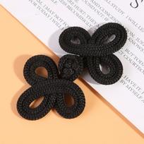 10pcs Metallic Frog Buttons with Gold Thread Chinese Knot Dress Fasteners for Qipao Handmade Sew-On Closure 6.8x4cm juoda