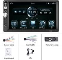 REAKOSOUND 1 Din automobilio radijas Carplay MP5 grotuvas Autoradio automatinis stereofoninis skaitmeninis Bluetooth garso FM muzikos stereofoninis su dviem USB AUX įvestimi MP5 black